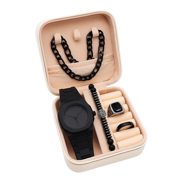 💖 Black Aura Jewelry Gift Set – Complete Collection in Box Only Rs. 3,150/-